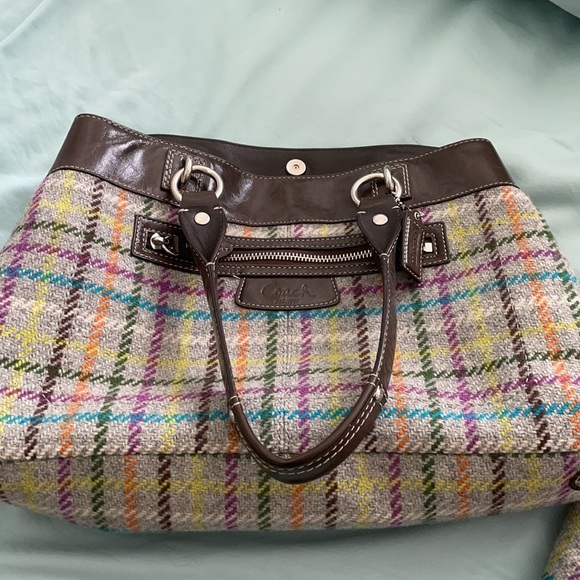 Wool coat and matching handbag from Coach.  Never worn or used. - Picture 7 of 9